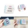 NONDK 1,000-Challenge Book, Monthly Money-Saving Challenge Book with Envelopes, Blue view 2