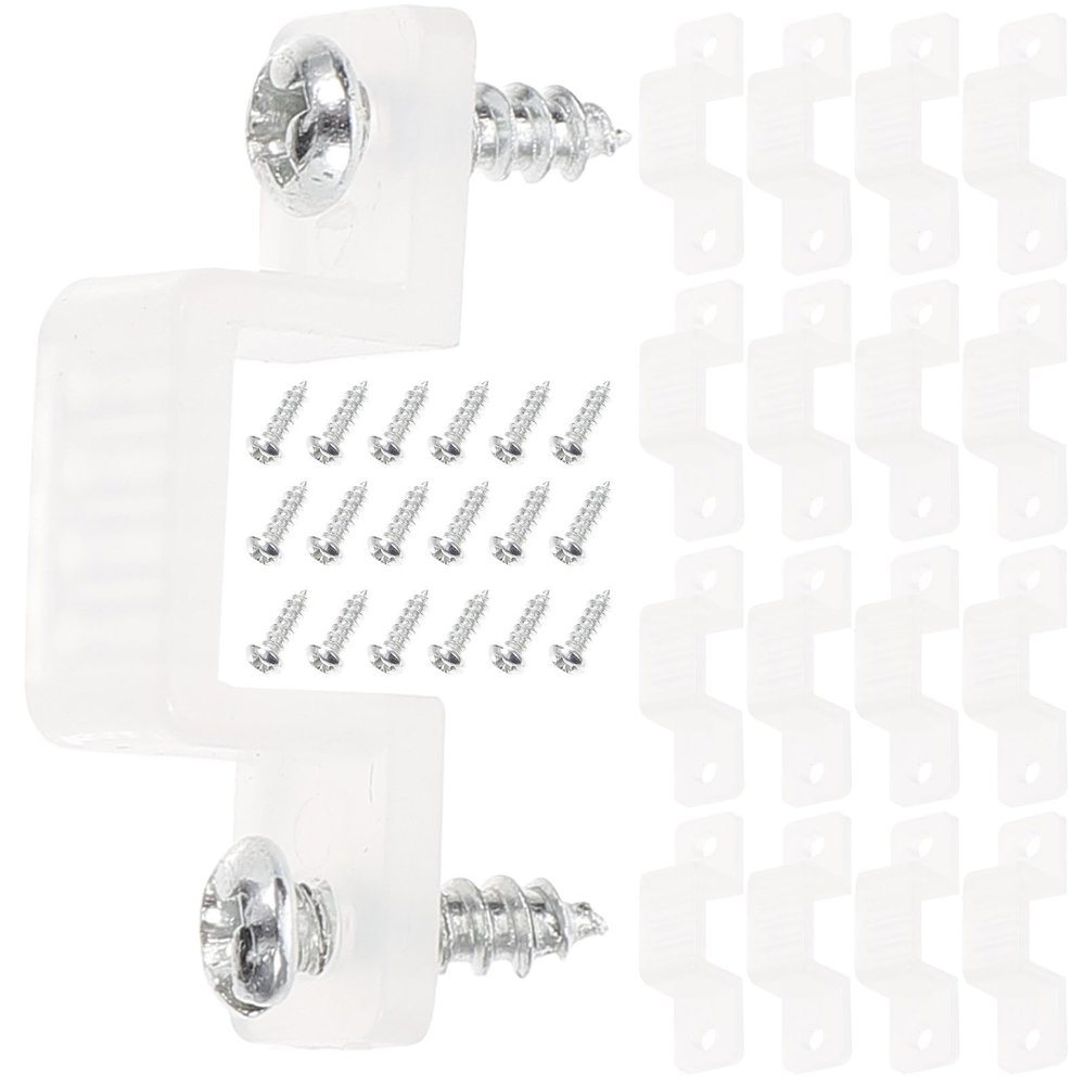Halloween LED Light Clips, 14 mm Silicone, 100-Piece Set with Screws