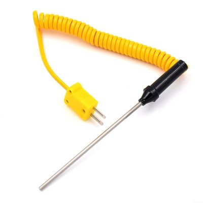 CWOQOCW Type K Stainless Steel Thermocouple Needle Probe for Liquid Food and Oil, Fast Response, 100–500 mm (100-Pack)
