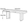 Floating Wooden Bench with Acrylic Legs, Weather-Resistant, 299.4 kg Capacity view 2