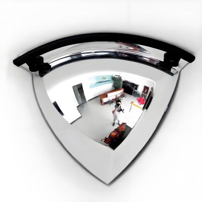 1/8 Acrylic Convex Wall Mirror, Shatter-Resistant Safety Dome, 60 cm/24 in
