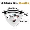 1/8 Acrylic Convex Wall Mirror, Shatter-Resistant Safety Dome, 60 cm/24 in view 2