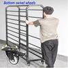 Rolling Fabric Rack, 170.2 cm, with 12 Rods view 4