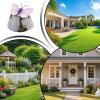 Solar LED Butterfly Garden Stone view 4