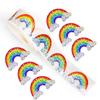 500 Glitter Rainbow Stickers Roll view 1