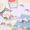 500 Glitter Rainbow Stickers Roll view 3