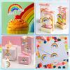 500 Glitter Rainbow Stickers Roll view 4