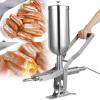 5L Manual Jam Filling Machine, Stainless Steel Pastry Filler with 4 Nozzles view 1