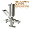 5L Manual Jam Filling Machine, Stainless Steel Pastry Filler with 4 Nozzles view 2