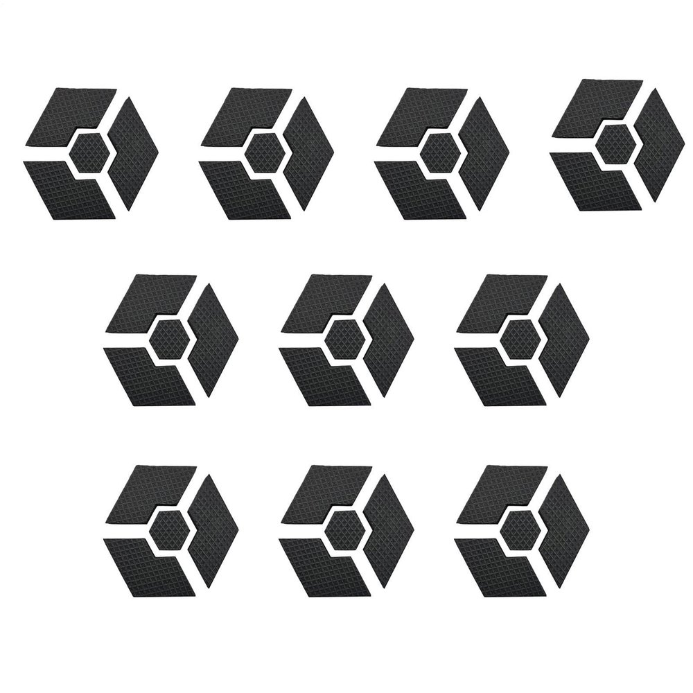 Outdoor Plant Pot Feet, 10-Piece Set, Invisible Non-Slip Hexagonal Design
