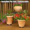 Outdoor Plant Pot Feet, 10-Piece Set, Invisible Non-Slip Hexagonal Design view 2