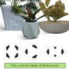 Outdoor Plant Pot Feet, 10-Piece Set, Invisible Non-Slip Hexagonal Design view 3