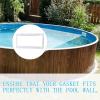 Pool Skimmer Gasket, EVA, Double-Sided, Wide Opening view 3