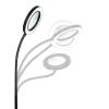 Professional Magnifying Lamp with 17.7-Inch Flexible Neck and Stable Base view 4