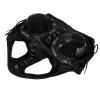 Black Horse Eye Cover with Breathable Knit Fabric and Adjustable Half Blinders view 2