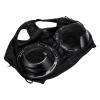 Black Horse Eye Cover with Breathable Knit Fabric and Adjustable Half Blinders view 4