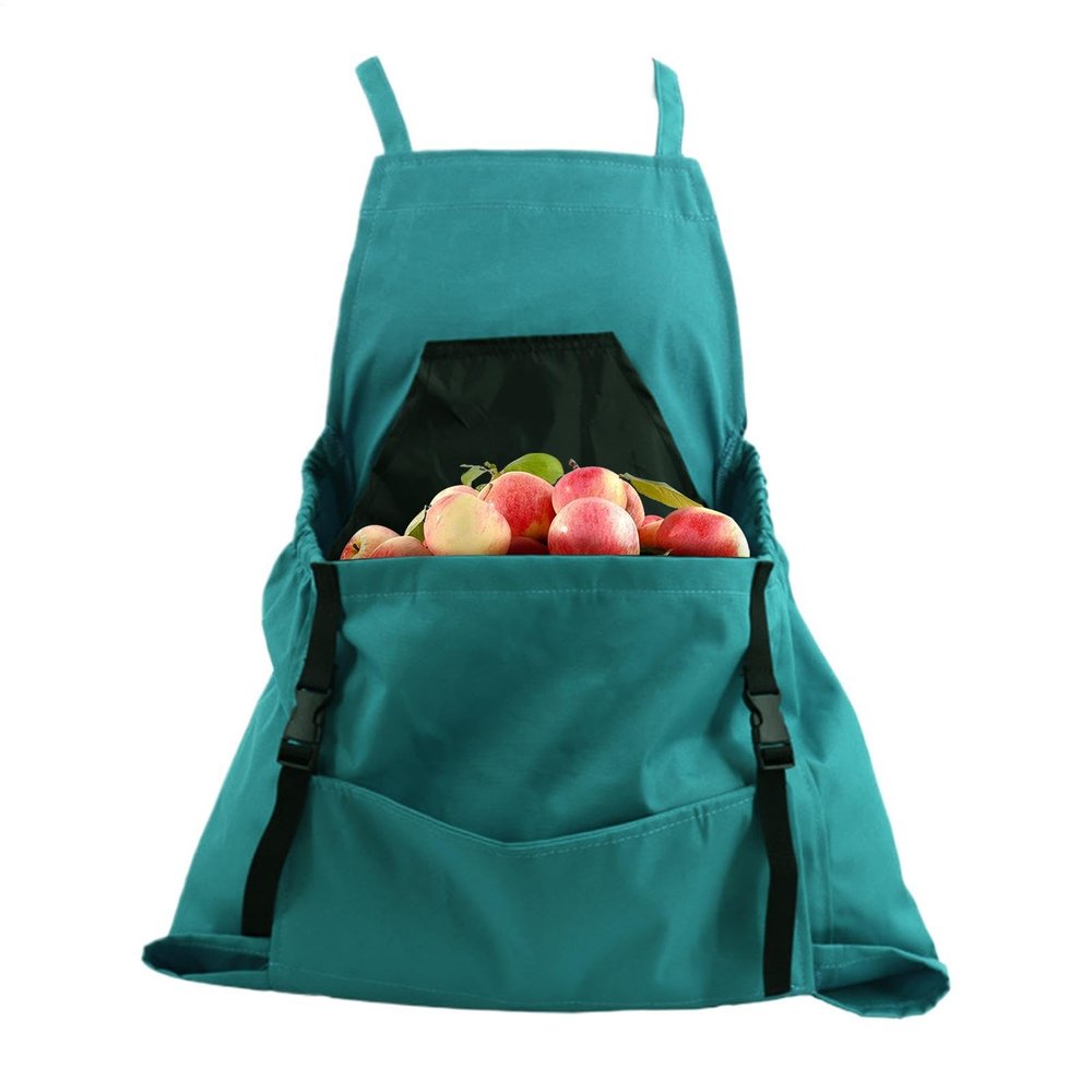 Garden Harvest Apron with Adjustable Quick Release and Large Pocket