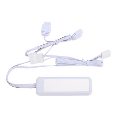 Tonysa PC Fan ARGB Extension Cable, 3-Pin 5V Addressable RGB Splitter, White