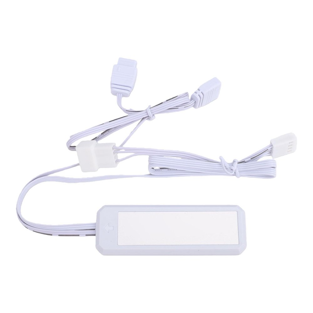 Tonysa PC Fan ARGB Extension Cable, 3-Pin 5V Addressable RGB Splitter, White