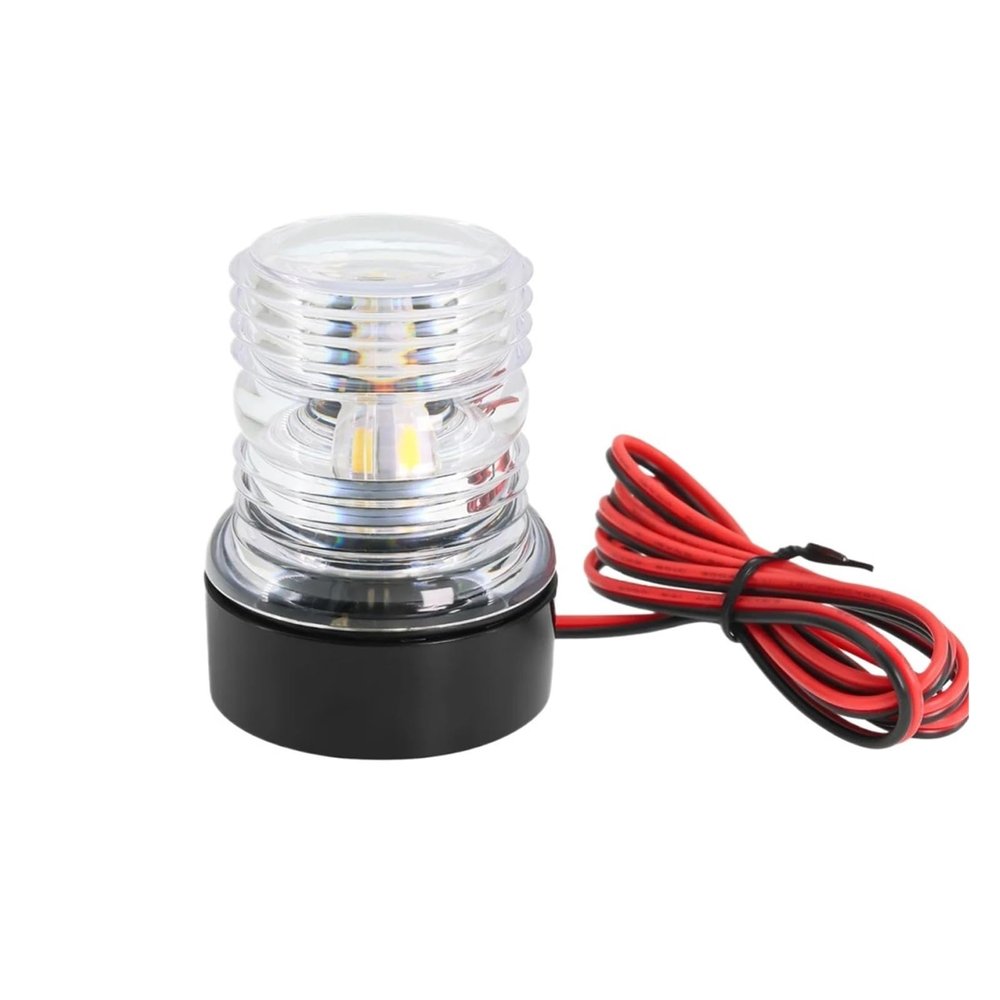 6/12-Inch LED Folding Navigation Signal Light, Waterproof 180° Marine Light, 12V/24V Boat Accessory (Green)