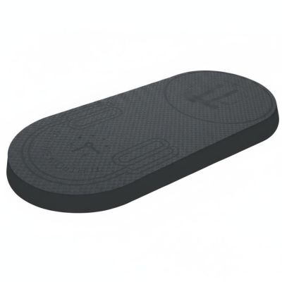 Hellery 40 mm Thick, Shock-Absorbing Jump Rope Mat, Gray