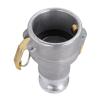 YUEHISY Type DA Camlock Reducer for Hose Connections, Aluminum, Female Camlock Thread view 2