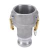 YUEHISY Type DA Camlock Reducer for Hose Connections, Aluminum, Female Camlock Thread view 3