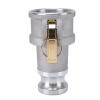 YUEHISY Type DA Camlock Reducer for Hose Connections, Aluminum, Female Camlock Thread view 4