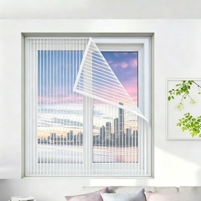King Kong Mesh Cat-Proof Window Screen, No-Drill Fly Screen, White, 90 x 100 cm