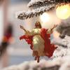 2D Acrylic Christmas Tree Jesus Ornament view 3