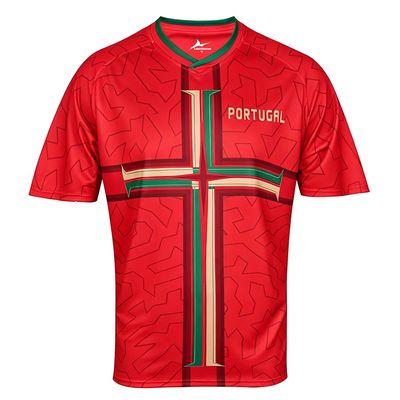 2026 Football Cup Jersey, 48-Country Design, Unisex Short-Sleeve Fan Shirt, Portugal, M