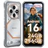 Blackview Unlocked Outdoor Smartphone, Android 16, 245g/10.7mm, 24GB+256GB/2TB, 6.56" 90Hz, IP69K, NFC, Gemini AI, 3-Year Warranty view 1