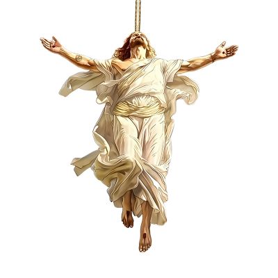 2D Acrylic Christmas Tree Jesus Ornament