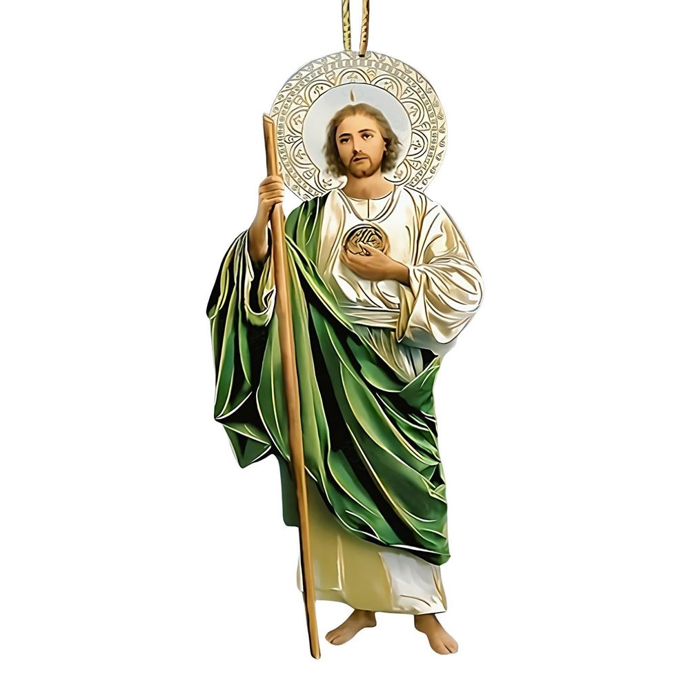 2D Acrylic Christmas Tree Jesus Ornament