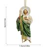 2D Acrylic Christmas Tree Jesus Ornament view 2