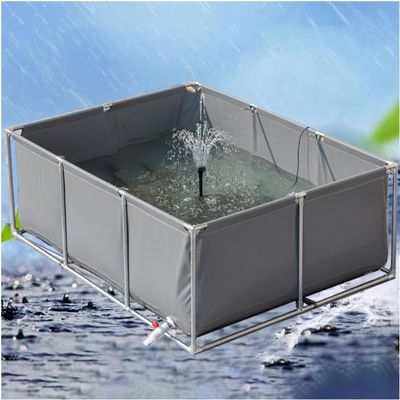 ERSINIAN Portable Canvas Fish Pond with Metal Frame