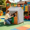Waterproof 210D Oxford Playhouse Cover with Drawstring view 3
