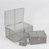 Instrument Sterilization Basket with Lid, 304 Stainless Steel Mesh Tray view 1