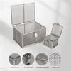 Instrument Sterilization Basket with Lid, 304 Stainless Steel Mesh Tray view 2