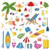 Tropical Window Stickers for Summer view 1