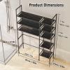 ZaiZaiSMao Over-the-Toilet Storage Rack, Narrow 5-Tier Shelf, White view 2