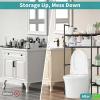 ZaiZaiSMao Over-the-Toilet Storage Rack, Narrow 5-Tier Shelf, White view 3