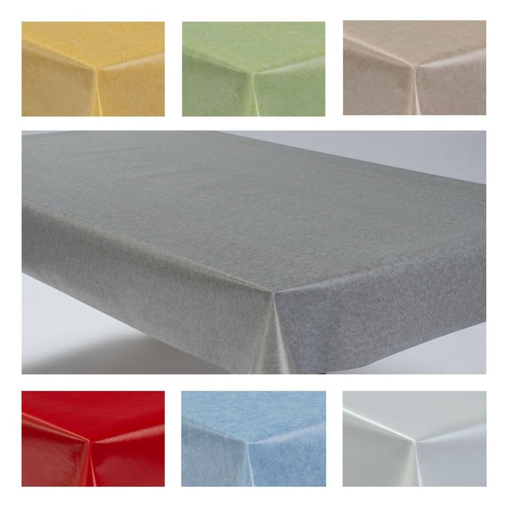 Laro Uni Style Rectangular PVC Vinyl Tablecloth by the Meter