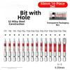 Tamper-Resistant Center-Hole Magnetic Screwdriver Bits, 14-Piece Set view 4