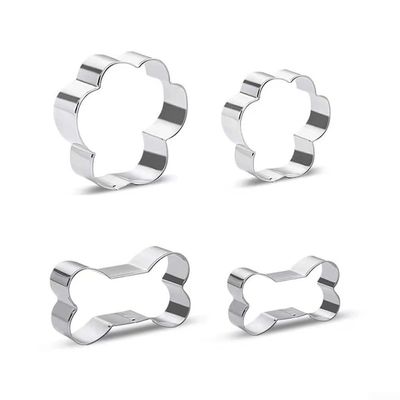 Stainless Steel Dog Bone Cookie Cutter, 10 cm
