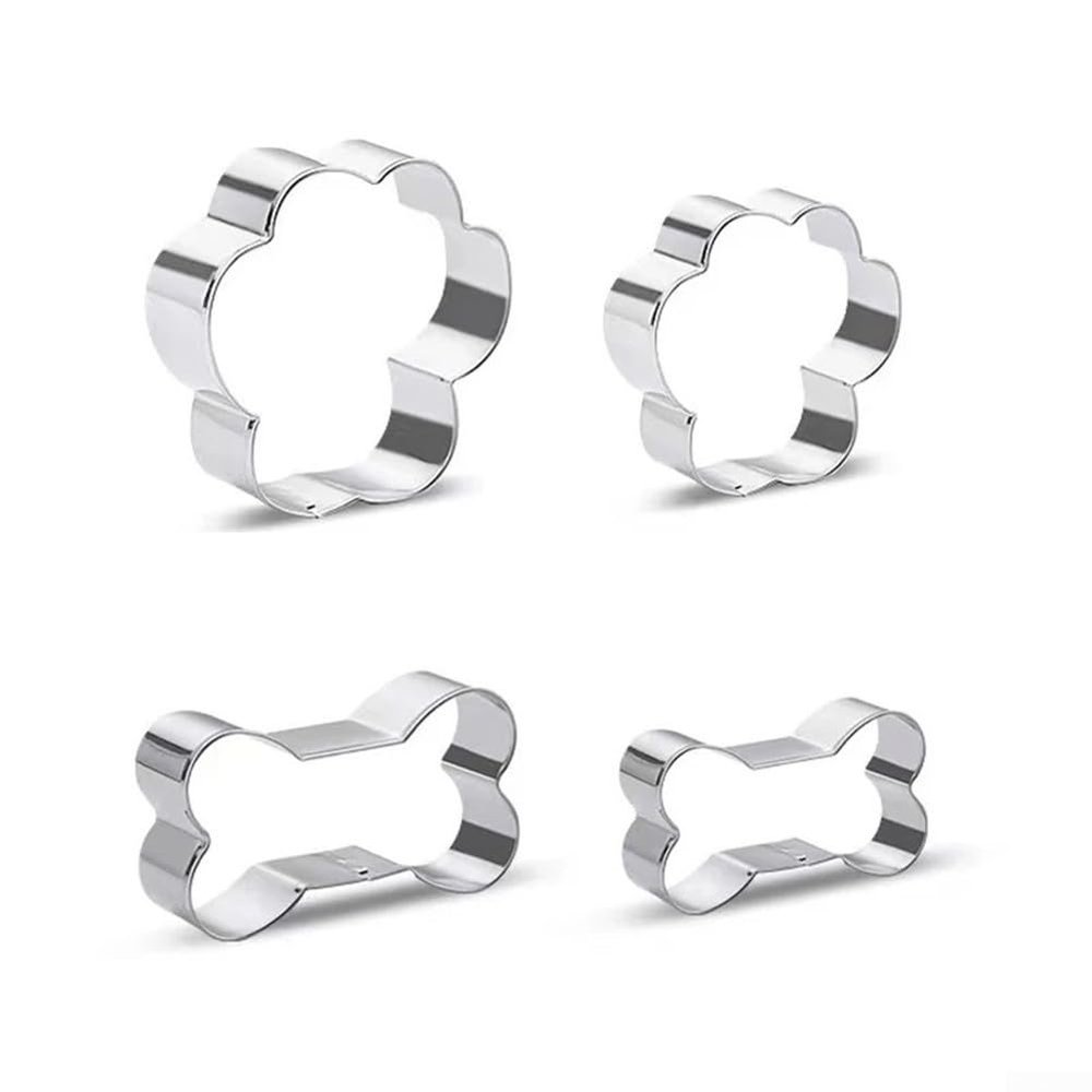 Stainless Steel Dog Bone Cookie Cutter, 10 cm