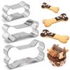 Stainless Steel Dog Bone Cookie Cutter, 10 cm view 3