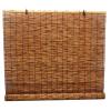 Handwoven Reed Roller Blind for Indoor Windows with Lift Cord, Sun Protection, Dust-Resistant and Breathable, 100 x 120 cm view 1