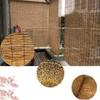Handwoven Reed Roller Blind for Indoor Windows with Lift Cord, Sun Protection, Dust-Resistant and Breathable, 100 x 120 cm view 2