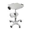 Adjustable Rolling Cart with Large Aluminum Tabletop and 5 Locking Casters view 1